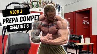 VLOG PRÉPARATION COMPÉTITION BODYBUILDING REDSKULLTRAINING  SEMAINE 8 [upl. by Gizela]