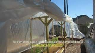 Mittleider Gardening InGarden Greenhouse How To Build [upl. by Isobel492]