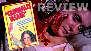 REVIEW Criminally Insane 1975 [upl. by Alit]