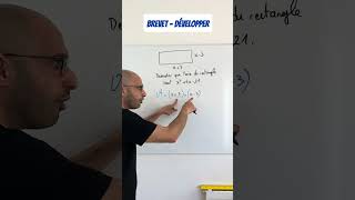 1 min  1 question du BREVET  Double distributivité [upl. by Ynatirb]