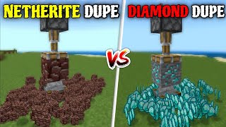 2 BEST Diamond And Netherite Duper for Minecraft 120 Bedrock amp Pocket Edition  Easy Diamond Farm [upl. by Torrell]