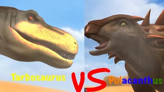 Tarbosaurus vs Polacanthus but I voiced over it [upl. by Simeon689]