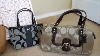 Coach retail handbags vs Coach factory outlet handbags [upl. by Adnirol13]