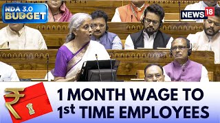 Budget 2024 Today  quotCentre To Implement 3 Schemes For Employmentlinked Incentivequot FM Sitharaman [upl. by Chesney]