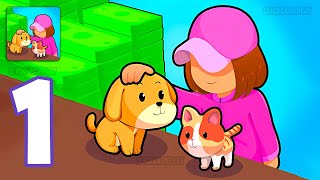 Pets Wonderland Gameplay Walkthrough Part 1  Tutorial Manage Pet Store Animal AndroidiOS [upl. by Nali817]