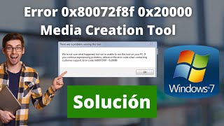 Error 0x80072f8f 0x20000 Windows 7 💚 SOLUCIÓN 💚 [upl. by Etram852]