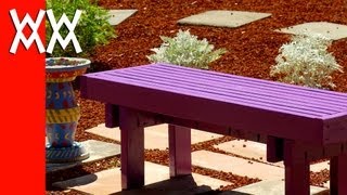 Build this budgetfriendly outdoor bench using 2x4s Fun amp easy weekend woodworking project [upl. by Yenaffit]