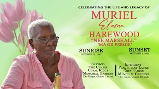 Celebrating the Life amp Legacy of Muriel Elaine Harewood nee Marshall  Ma or Fergie [upl. by Nahtaoj]