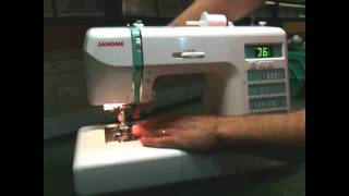 Janome DC2010  DC2019 Sewing Machine Demonstration [upl. by Noswad]