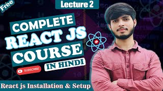 How to INSTALL React JS amp Setup Your First Project  Developer Deepak [upl. by Harmonie]
