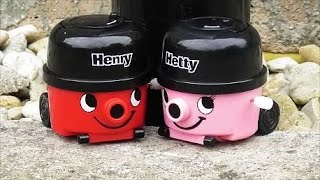 How are Toy HENRY amp HETTY HOOVERS Made  UNBOXING amp DEMONSTRATION of Mini Vacuum Cleaners [upl. by Aleris]