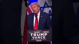 Moment Trump Sends Direct Message to Hamas Supporters In America america [upl. by Dedra]