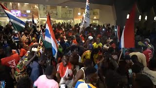 The Gambia Fans welcome heroic football team after AFCON success [upl. by Ankney]