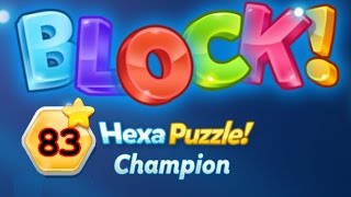 BLOCK Hexa Puzzle Champion Level 83 Premium  Lösung Solution Walkthrough [upl. by Berkshire685]