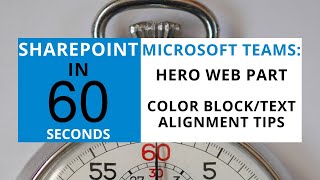 SharePoint Modern Hero Web Part Tips [upl. by Romelda639]