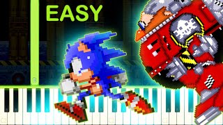 Death Egg Robot  SONIC THE HEDGEHOG 2  EASY Piano Tutorial [upl. by Corenda]