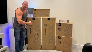 Polk Monitor 51 Cinema Speaker package Unboxing amp Demo Room shaking sound [upl. by Petie]