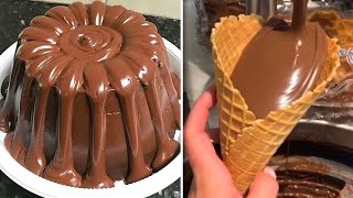 Perfect Melted Chocolate Cake Decorating Ideas 🍫🍫 My Favorite Chocolate Cake Recipes For Weekend [upl. by Enyledam]