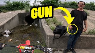 BRO PULLED A GUN FOR RIDING CHILDS MOTORCYCLE [upl. by Efrem]