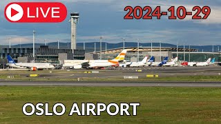 LIVE Oslo Gardemoen Airport Plane Spotting ENGMOSL 29102024 osloairport gardemoen [upl. by Eillen]