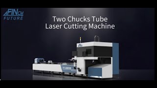 FT6024S Two Chucks LASER TUBE LASER CUTTING MACHINE [upl. by Nodnarb]