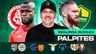 PALPITES DE FUTEBOL PARA HOJE 16 09 2024 SEGUNDAFEIRA  BILHETE PRONTO  Boleiros Tips [upl. by Belier301]