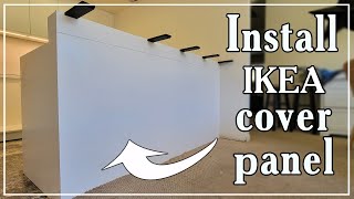 How to install Ikea cover panel on the back of peninsula [upl. by Asirak284]