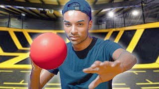 TREFBAL IN EEN TRAMPOLINE PARK MET ANDERE INFLUENCERS DIT IS HILARISCH [upl. by Mignon]