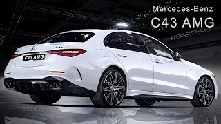 New 2023 MercedesBenz C43 AMG W206  Exterior Interior amp Driving Footage [upl. by Jasisa]