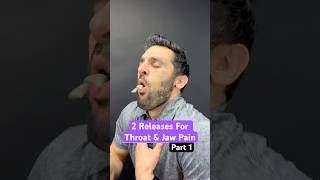 Part 1 of 2  Two Releases for Jaw  Throat Tension tmj tmd myofunctionaltherapy [upl. by Maisie644]