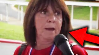 MAGA Woman Gets Offensive IMMEDIATELY [upl. by Gnirol]