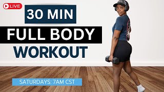 30 MIN FULL BODY WORKOUT  dumbbell at Home  Strength Training [upl. by Yalhsa382]