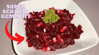 Rote Bete Salat gesund und köstlich  Rezept zum selber machen  Vegan [upl. by Vories]