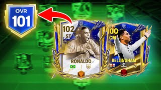 101 OVR Squad Upgrade Highest Rated Team in FC MOBILE [upl. by Eilata291]