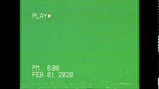 AESTHETIC VHS Vintage Green screen effect  FREE Link 4K [upl. by Onairpic]