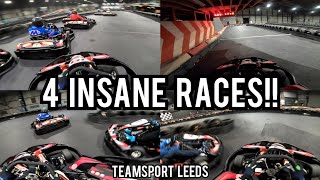 4 INSANE RACES ONE VIDEO Need Four Speed At Teamsport Leeds [upl. by Hsivat616]