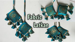 Easy latkan making tutorial  how to make fabric flower latkan  madhurafashionkatta [upl. by Katharine]