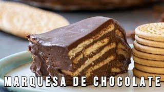 Marquesa de Chocolate con Galleta  Receta Fácil y Deliciosa [upl. by Surovy]