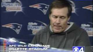 Belichick post game press conference Jan 8 2007 [upl. by Merv]