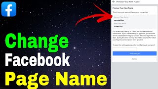 How to change Facebook page name  Facebook profile page name change  Facebook page name change [upl. by Abagail]