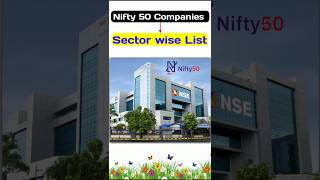 nifty 50 sector wise stocks [upl. by Akeryt]