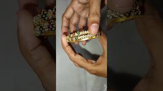 One Gram Gold AD stone bangles under₹250 trending meesho [upl. by Elmaleh]