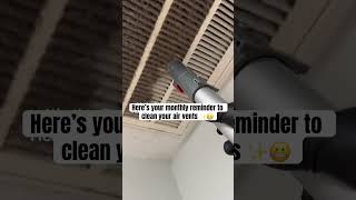 Air Vent Cleaning Reminder 😶‍🌫️✨ deepcleaning deepclean ventcleaning airventcleaning cleaning [upl. by Htebazileharas913]