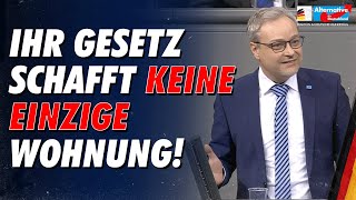 Ihr Gesetz schafft keine einzige neue Wohnung  Marc Bernhard  AfDFraktion im Bundestag [upl. by Stesha]