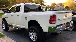 2016 Ram 1500 57 HEMI Big Horn Carven Exhaust 6” lift 37s [upl. by Mose]