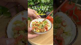 The BEST Avocado Tomato Salsa Recipe You’ll Ever try avocado salsa plantbased easyrecipe [upl. by Foushee]