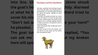 The Goat and the Goatherd Story stories reading english TheStorybookTreasures [upl. by Ahcsap]