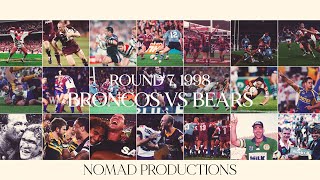 NRL Round 7 1998  Brisbane Broncos vs North Sydney Bears [upl. by Kimbra80]