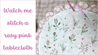 Episode 95 – a rosy pink tablecloth opshopcrafter [upl. by Esserac]