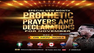 SPECIAL NEW MONTH PROPHETIC PRAYERS AND DECLARATIONS DAY 3  NSPPD  5TH NOVEMBER 2024 [upl. by Nylirret620]